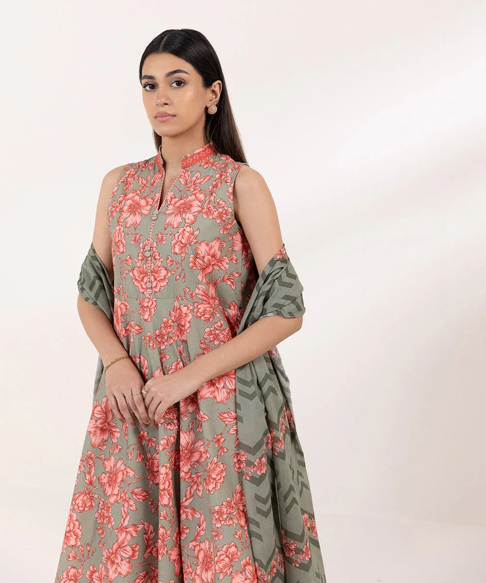 Sapphire | Intermix 2024 | Cambric Suit S-27 - Rang-e-Khaas