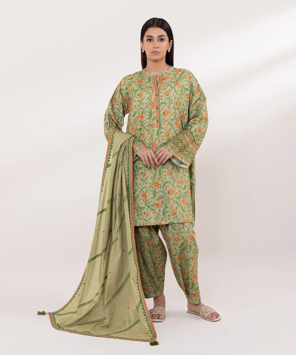 Sapphire | Intermix 2024 | Cambric Suit S-09 - Rang-e-Khaas