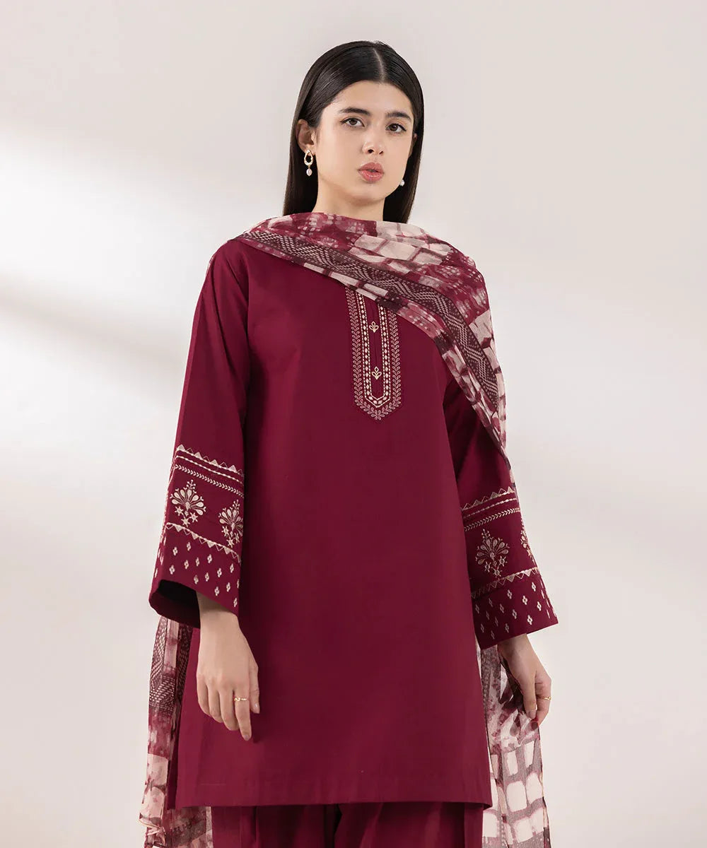 Sapphire | Intermix 2024 | Cambric Suit S-42 - Rang-e-Khaas
