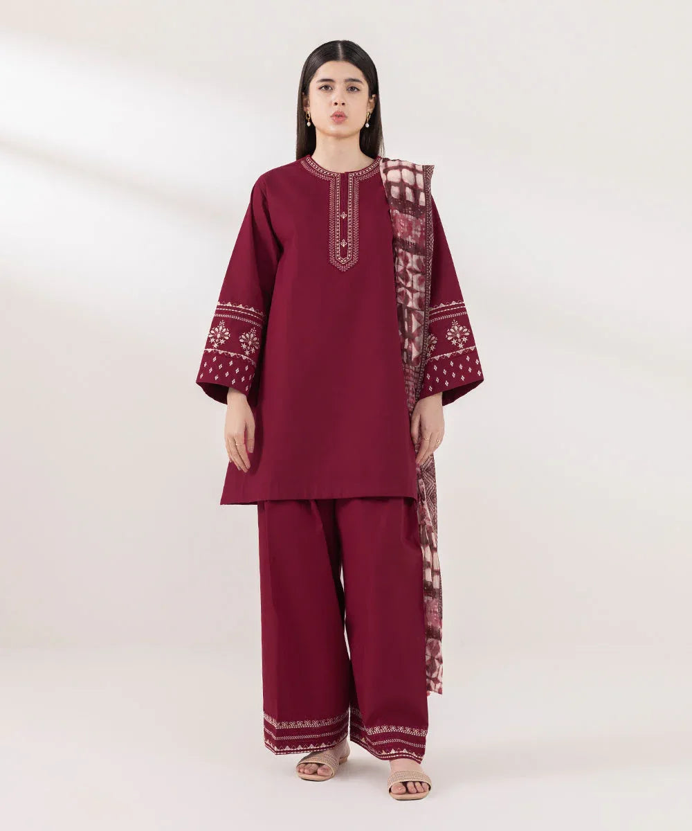 Sapphire | Intermix 2024 | Cambric Suit S-42 - Rang-e-Khaas