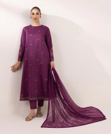 Sapphire | Intermix 2024 | Cambric Suit S-11 - Rang-e-Khaas