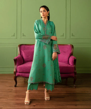 Sapphire | Intermix 2024 | Cambric Suit S-46 - Rang-e-Khaas