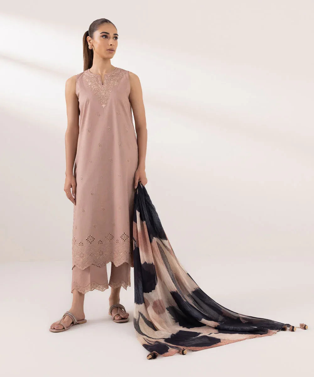 Sapphire | Intermix 2024 | Cambric Suit S-13 - Rang-e-Khaas