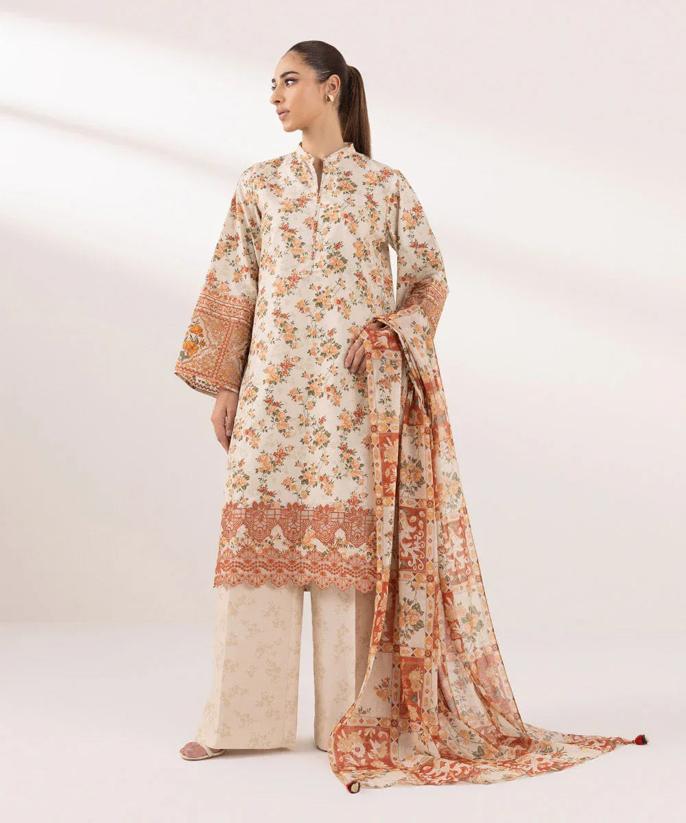 Sapphire | Intermix 2024 | Cambric Suit S-44 - Rang-e-Khaas