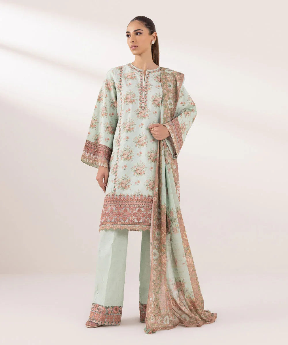 Sapphire | Intermix 2024 | Cambric Suit S-45 - Rang-e-Khaas