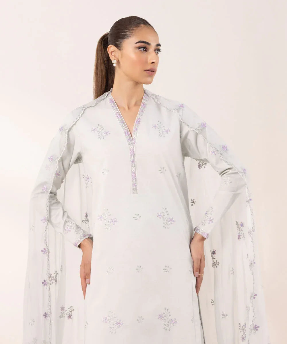 Sapphire | Intermix 2024 | Cambric Suit S-14 - Rang-e-Khaas