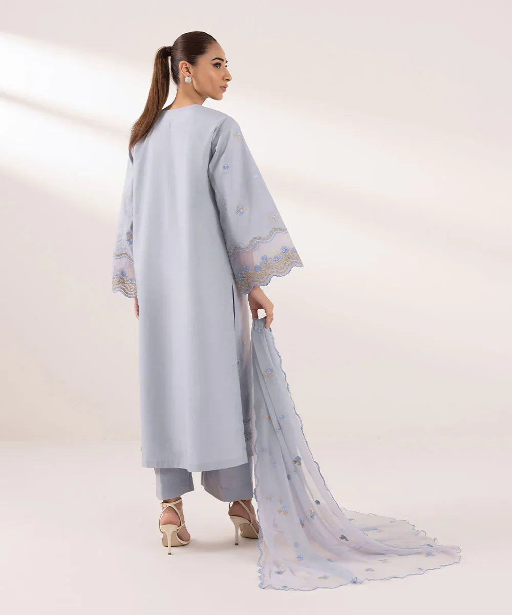 Sapphire | Intermix 2024 | Cambric Suit S-15 - Rang-e-Khaas