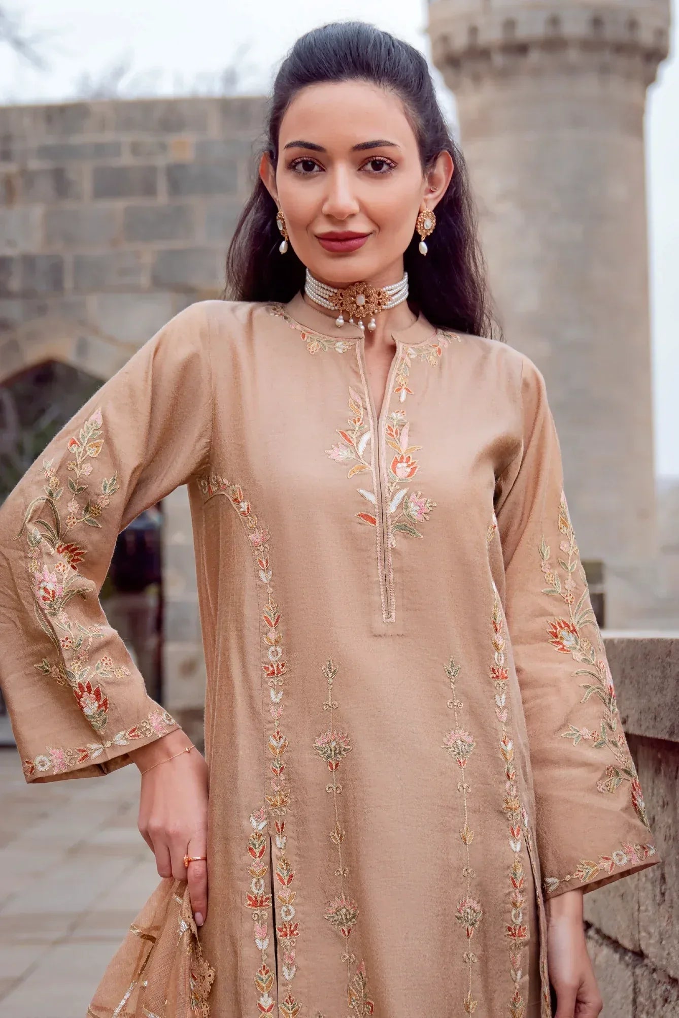 Muntaha | Noore e Zaib | Beige - Ruhiya - Rang-e-Khaas