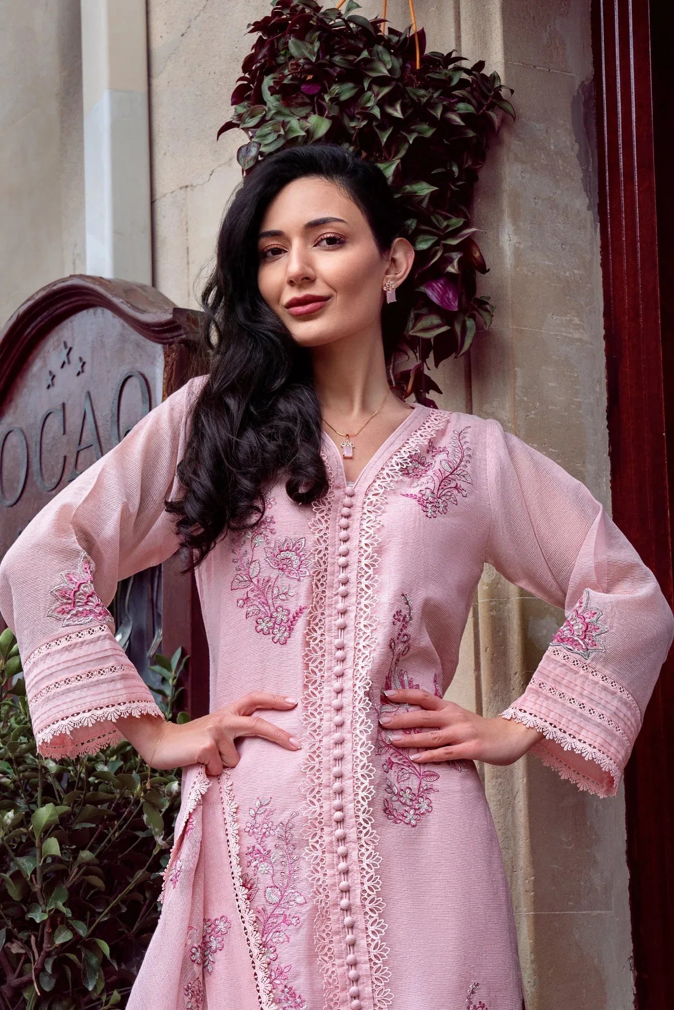 Muntaha | Noore e Zaib | Pastel Pink - Zahree - Rang-e-Khaas