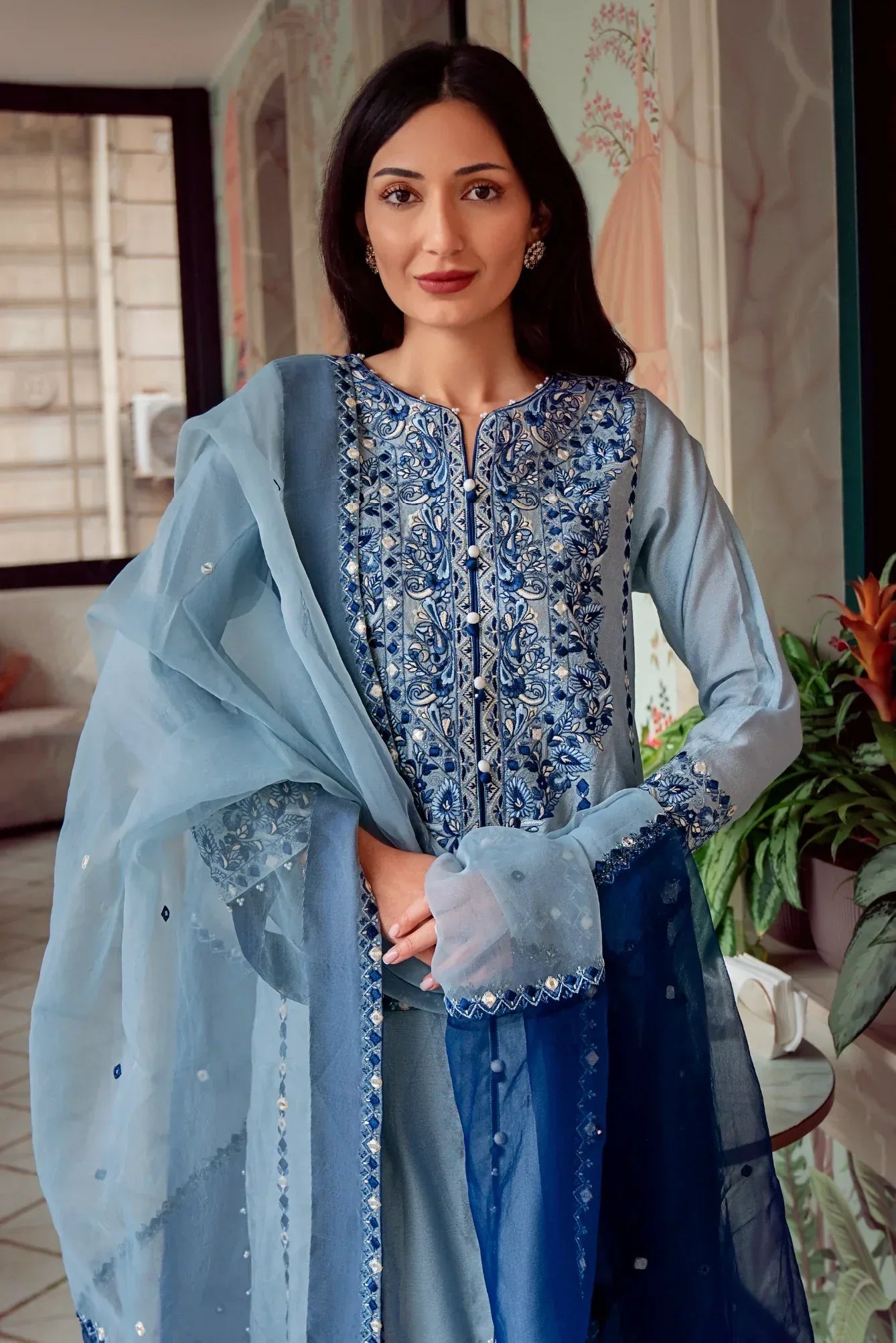 Muntaha | Noore e Zaib | Ice Blue - Seraph - Rang-e-Khaas