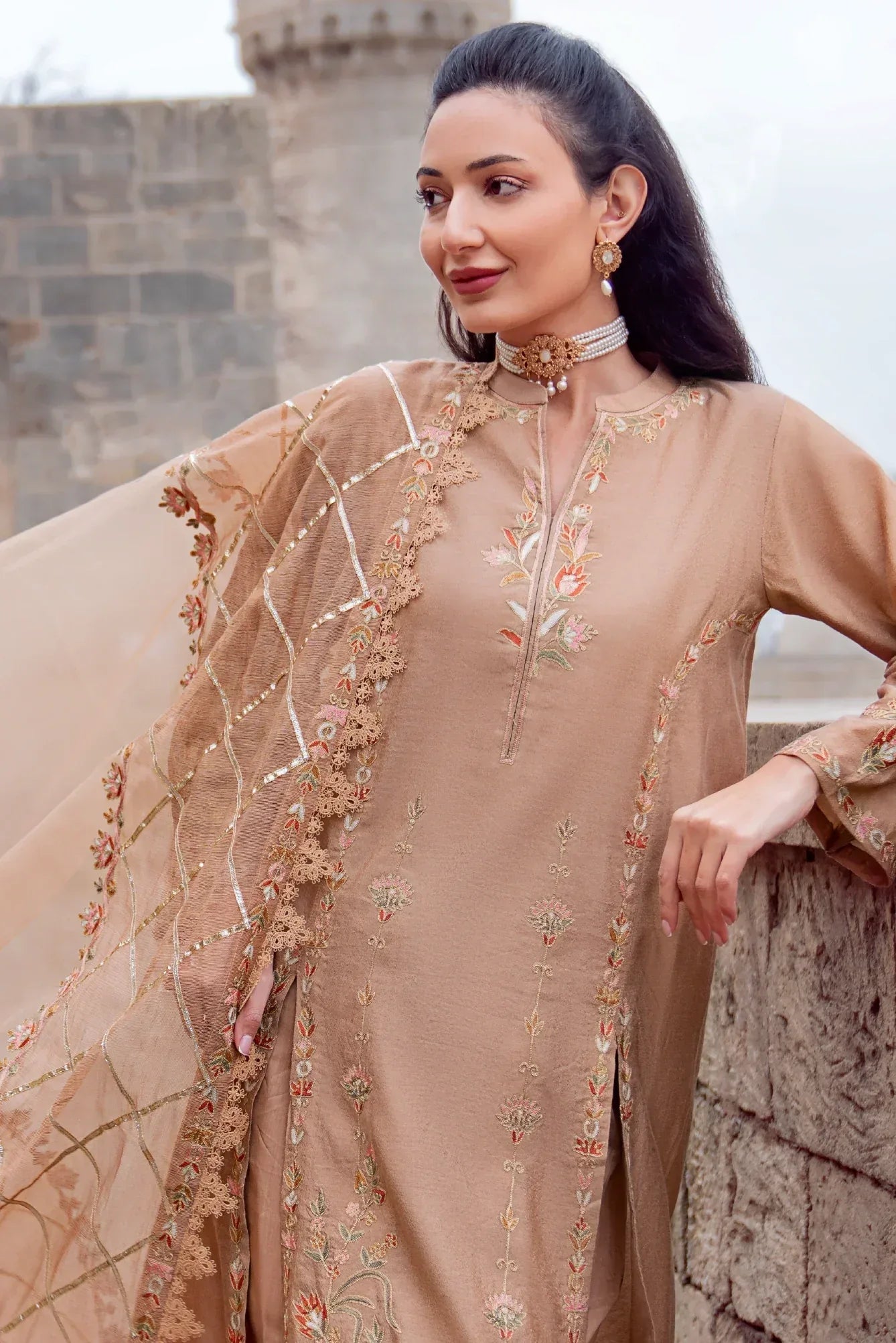 Muntaha | Noore e Zaib | Beige - Ruhiya - Rang-e-Khaas