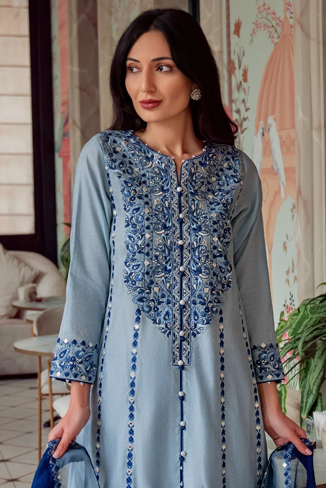 Muntaha | Noore e Zaib | Ice Blue - Seraph - Rang-e-Khaas