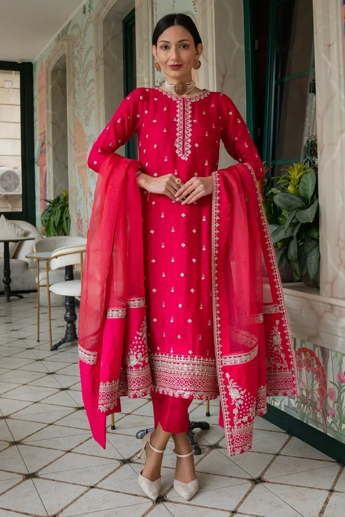 Muntaha | Noore e Zaib | Fucshia Pink - Mirana - Rang-e-Khaas