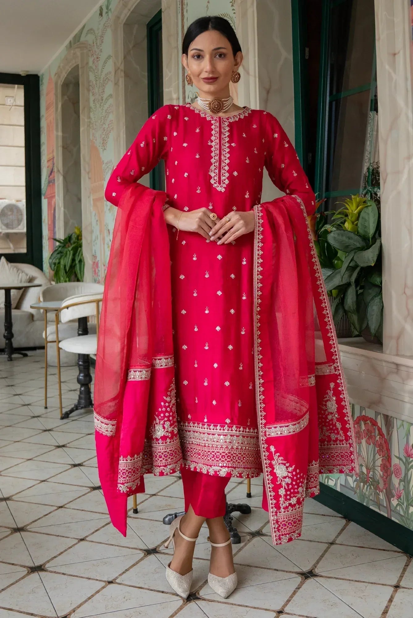 Muntaha | Noore e Zaib | Fucshia Pink - Mirana - Rang-e-Khaas