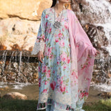 Elaf Premium | Prints Chikankari 24 | 04B GLACIELLA