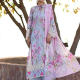 Elaf Premium | Prints Chikankari 24 | 04A OCEAN BLOSSOMS