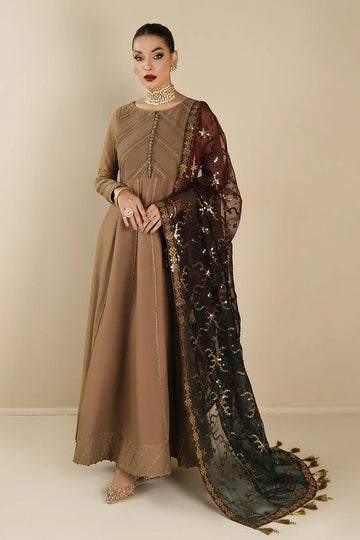 Alizeh | Formals Collection | Rose Beige Dress 3 piece - RTW1017 - Rang-e-Khaas