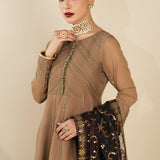 Alizeh | Formals Collection | Rose Beige Dress 3 piece - RTW1017