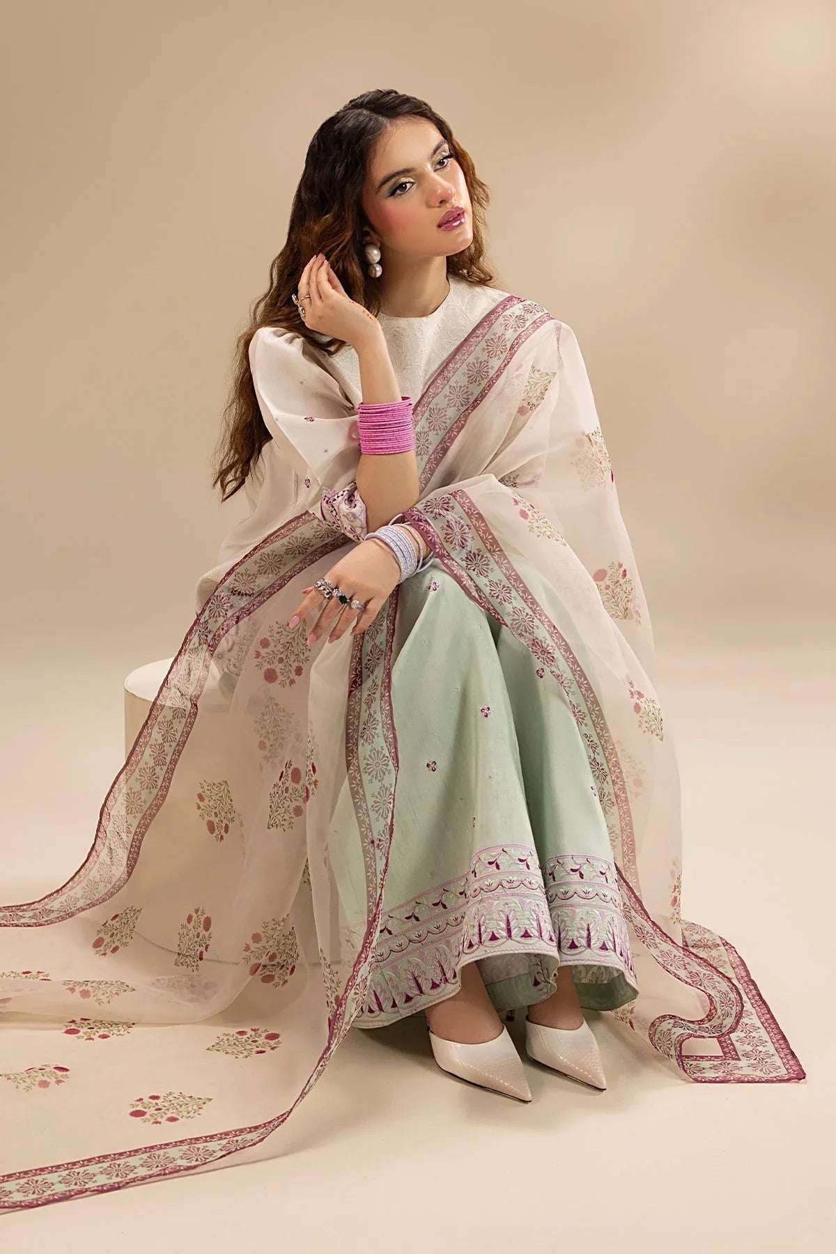 Erum Khan | Lillia Summer Edit | Pearl Blush - Rang-e-Khaas
