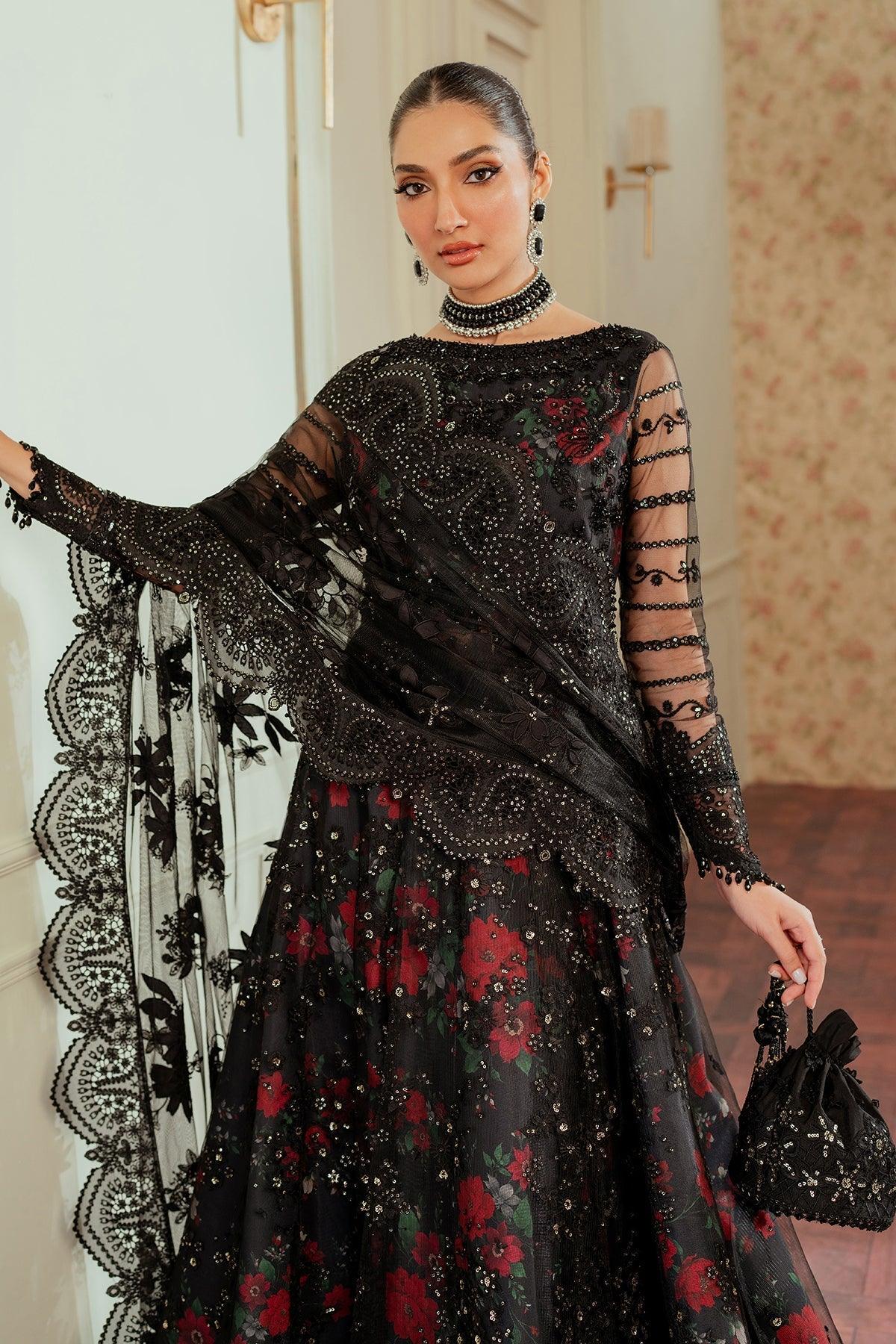 EMBROIDERED NET CH13-05 STITCHED