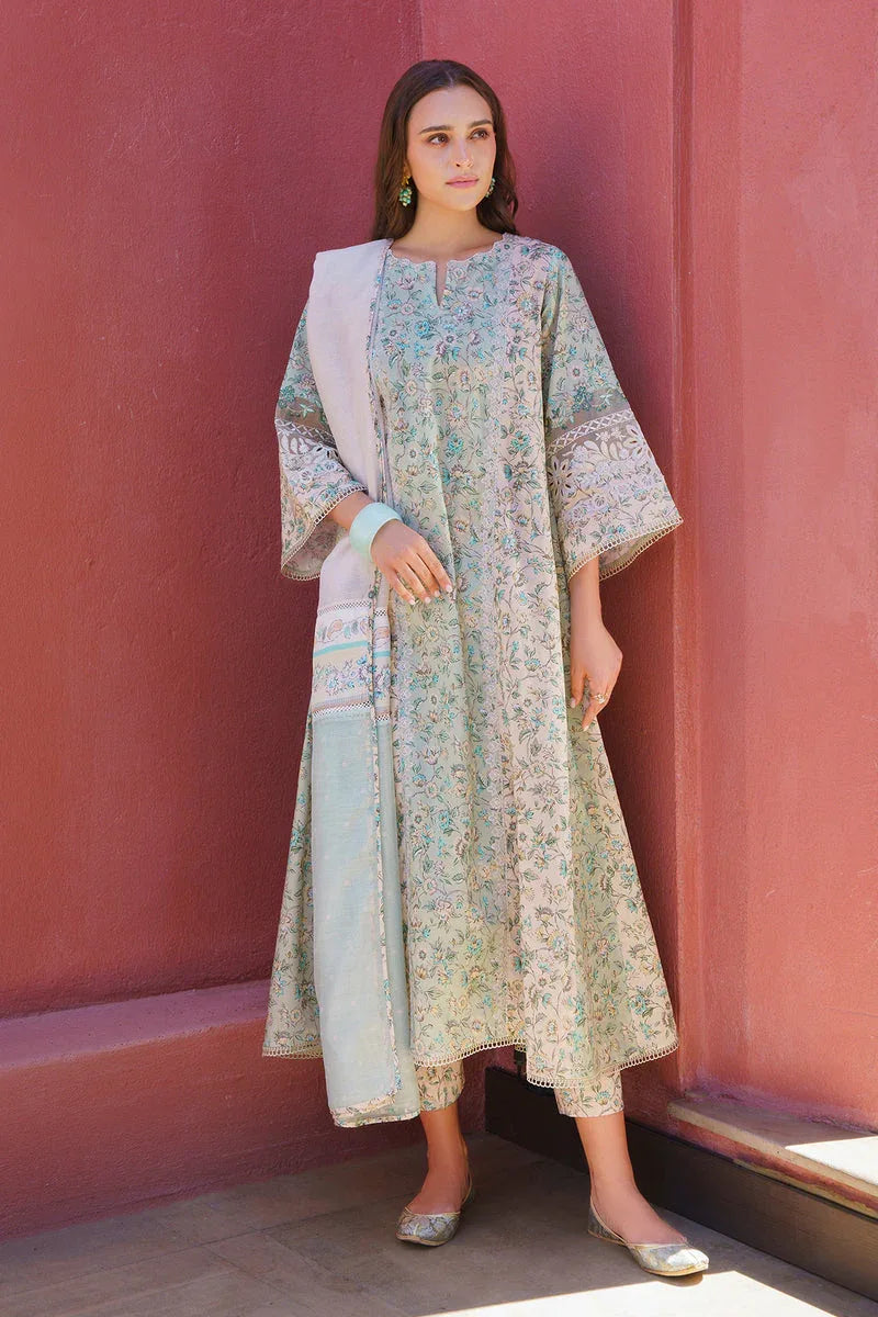 Baroque | Luxury Pret 24 | LAWN UF-577 - Rang-e-Khaas