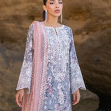 Zainab Chottani Embroidered Chikankari Lawn 3Pc Suit D-10A Lana