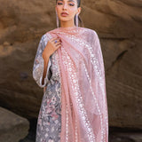 Zainab Chottani Embroidered Chikankari Lawn 3Pc Suit D-10A Lana