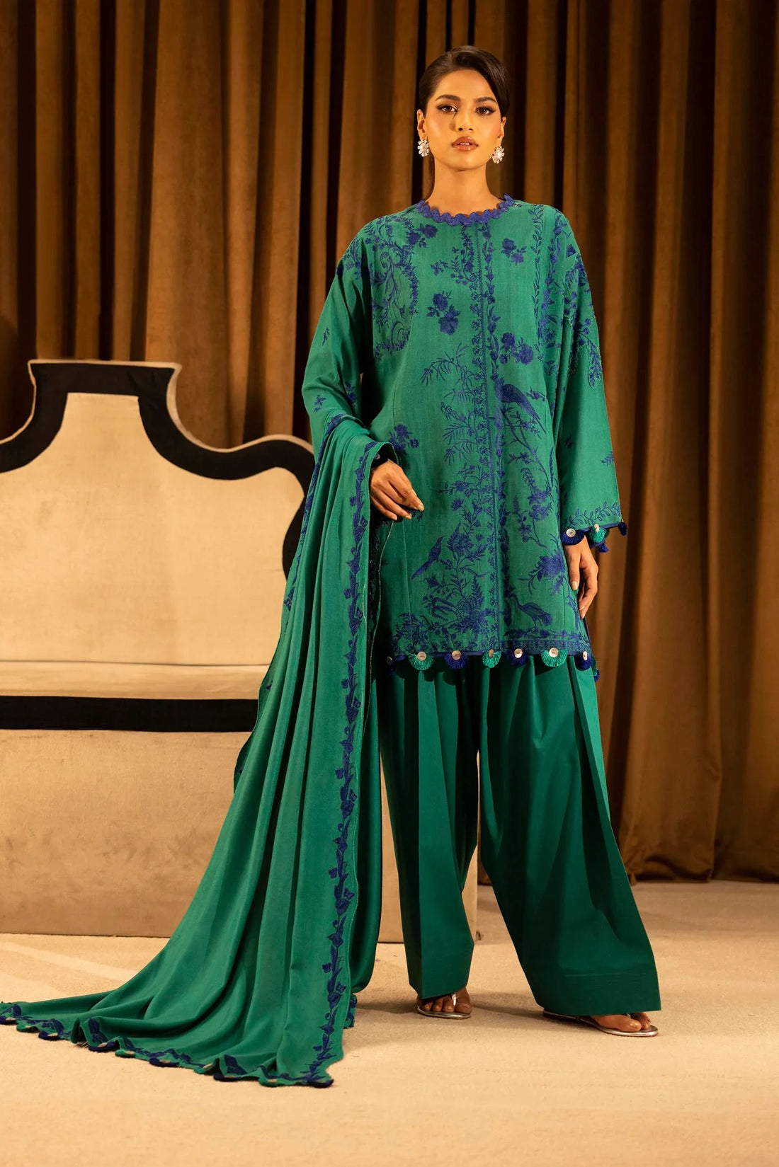 Sana Safinaz | Muzlin Winter 25 | 010A - Rang-e-Khaas