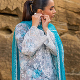Zainab Chottani Embroidered Chikankari Lawn 3Pc Suit D-10B Lana