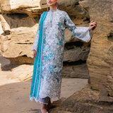 Zainab Chottani Embroidered Chikankari Lawn 3Pc Suit D-10B Lana