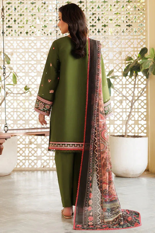 Farasha | Summer Weaves Embroidered Lawn | Olivine Dreams - Rang-e-Khaas