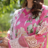 Elaf Premium | Prints Chikankari 24 | 03B PINK MUSE