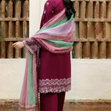 Farasha | Summer weaves| Satin Ruby