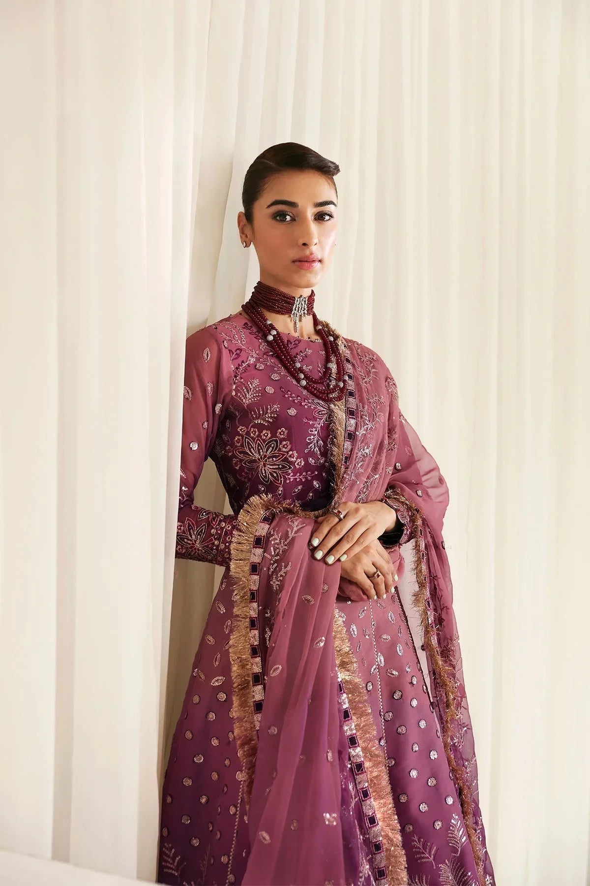 Alizeh | La Ruha Wedding Formals | AF-CH-2178-Opal - Rang-e-Khaas