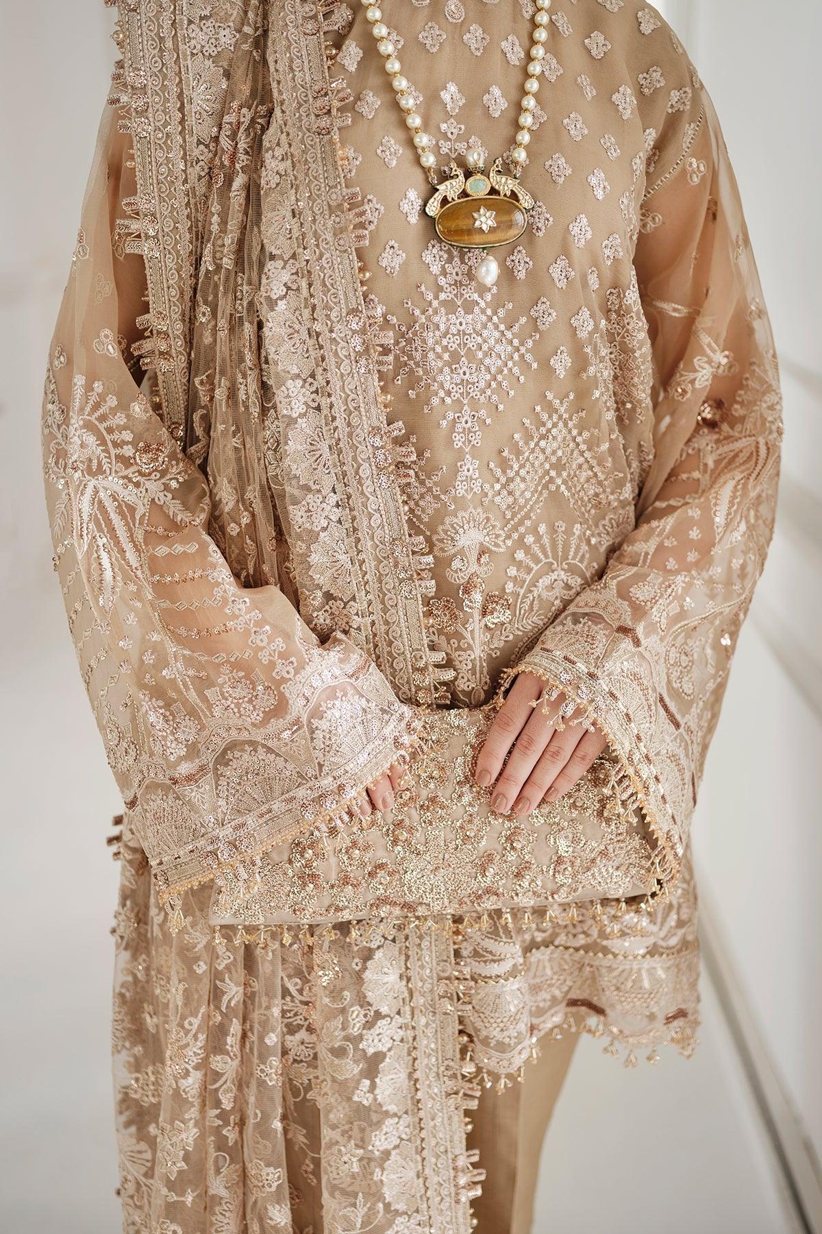 EMBROIDERED CHIFFON CH10-04 STITCHED