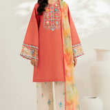 Farasha | Thread Lines Embroidered | Suncharm Glow