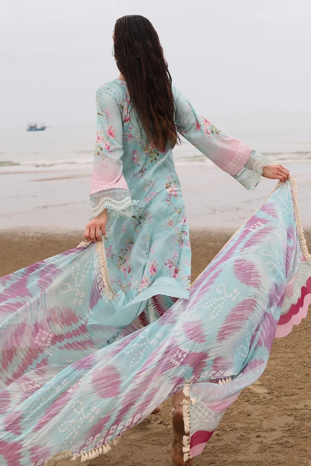 Nureh | Gardenia Embroidered Lawn 25 | NSG-173 - Rang-e-Khaas