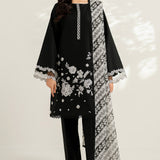 Farasha | Thread Lines Embroidered | Skylit Rouge