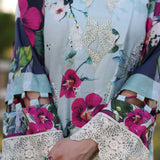 Elaf Premium | Prints Chikankari 24 | 01B AQUABELLA