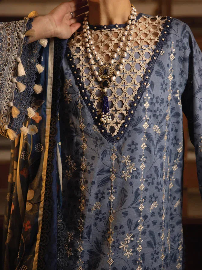 Faiza Faisal | Maya Luxury Lawn | Gamze - Rang-e-Khaas