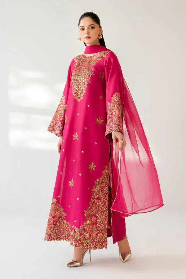 Baroque | Luxury Pret 25 | EMBROIDERED RAW SILK PR-1165 - Rang-e-Khaas