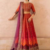 Iznik | Bandhani | UE-334 Embroidered Chiffon