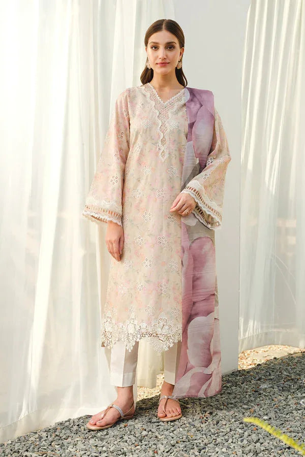 Baroque | Luxury Pret 24 | LAWN UF-660 - Rang-e-Khaas