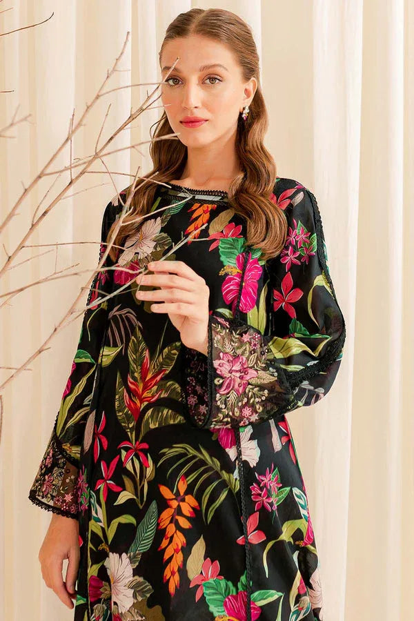 Farasha | Printed Essentials | Ebony Passion - Rang-e-Khaas