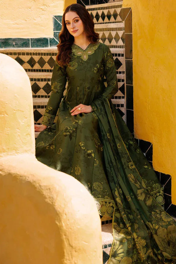 Farasha | Printed Essentials | Sage Charm - Rang-e-Khaas