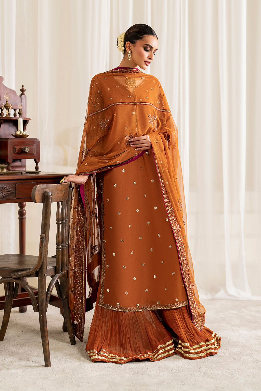 Iznik UE-287 Embroidered Net