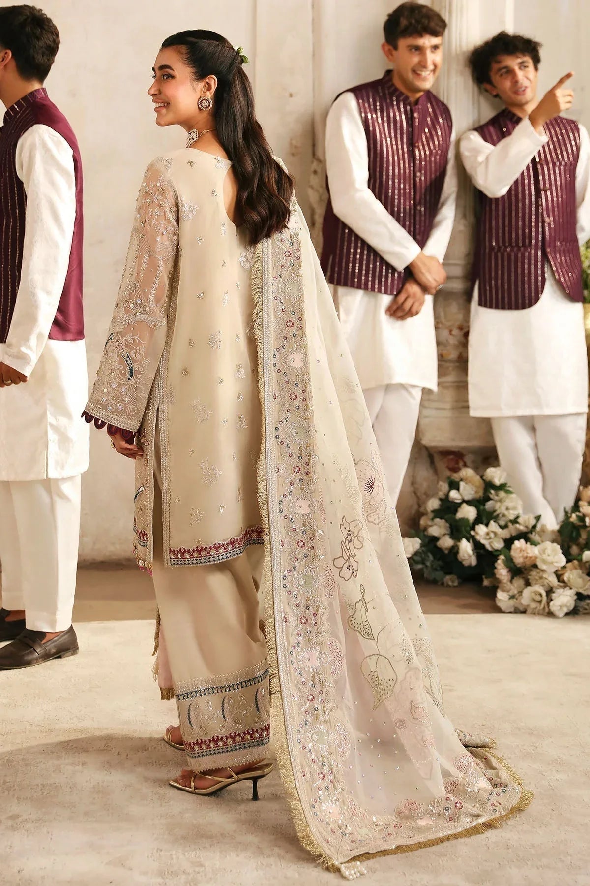 Nureh | Jhoomro Wedding Formals | NL-72 CHANDNI - Rang-e-Khaas