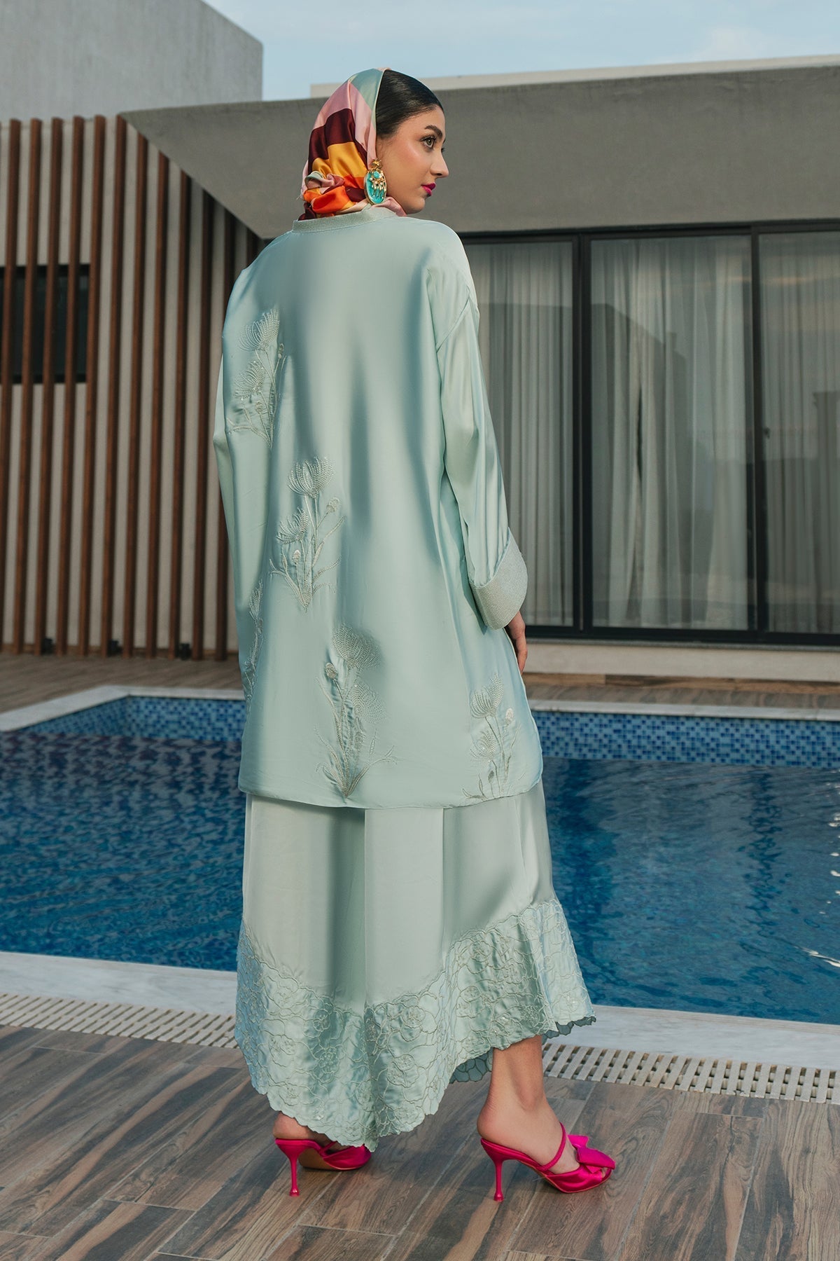 Fahad Hussayn | Lawn Banger | Aqua Babe