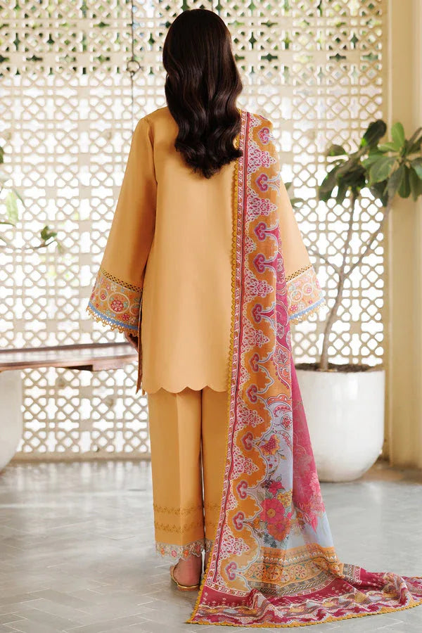 Farasha | Summer Weaves Embroidered Lawn | Golden Bloom - Rang-e-Khaas