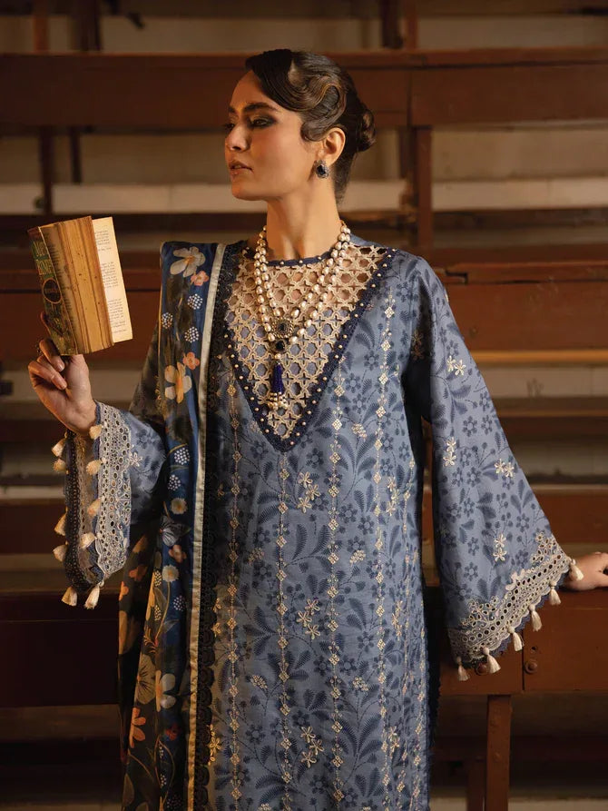 Faiza Faisal | Maya Luxury Lawn | Gamze - Rang-e-Khaas